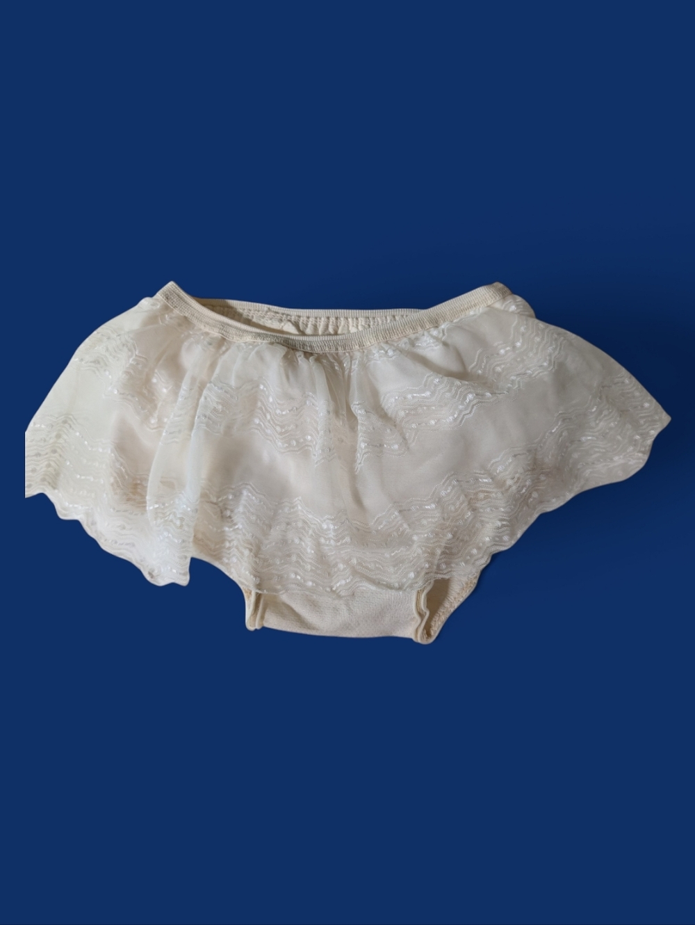 Antique 50s 60s Vintage Baby lace bloomers ivory newborn photo shorts
